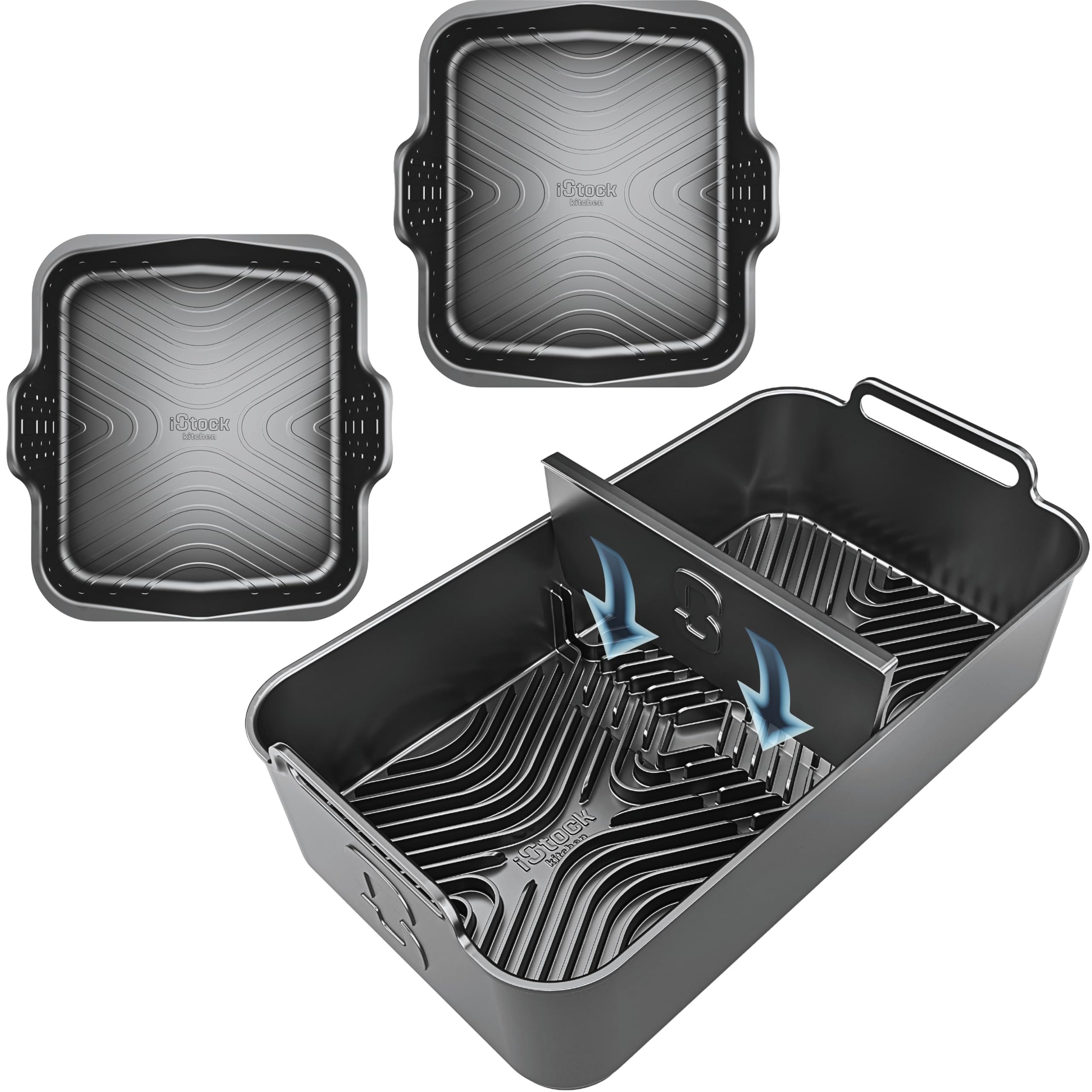AirFlow Pro™ for Ninja AF500UK Silicone Air Fryer Liner + 2 FlexBase™
