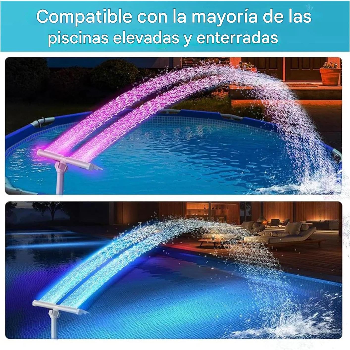 Fontaine De Piscine À Énergie Solaire Arroseur À Double