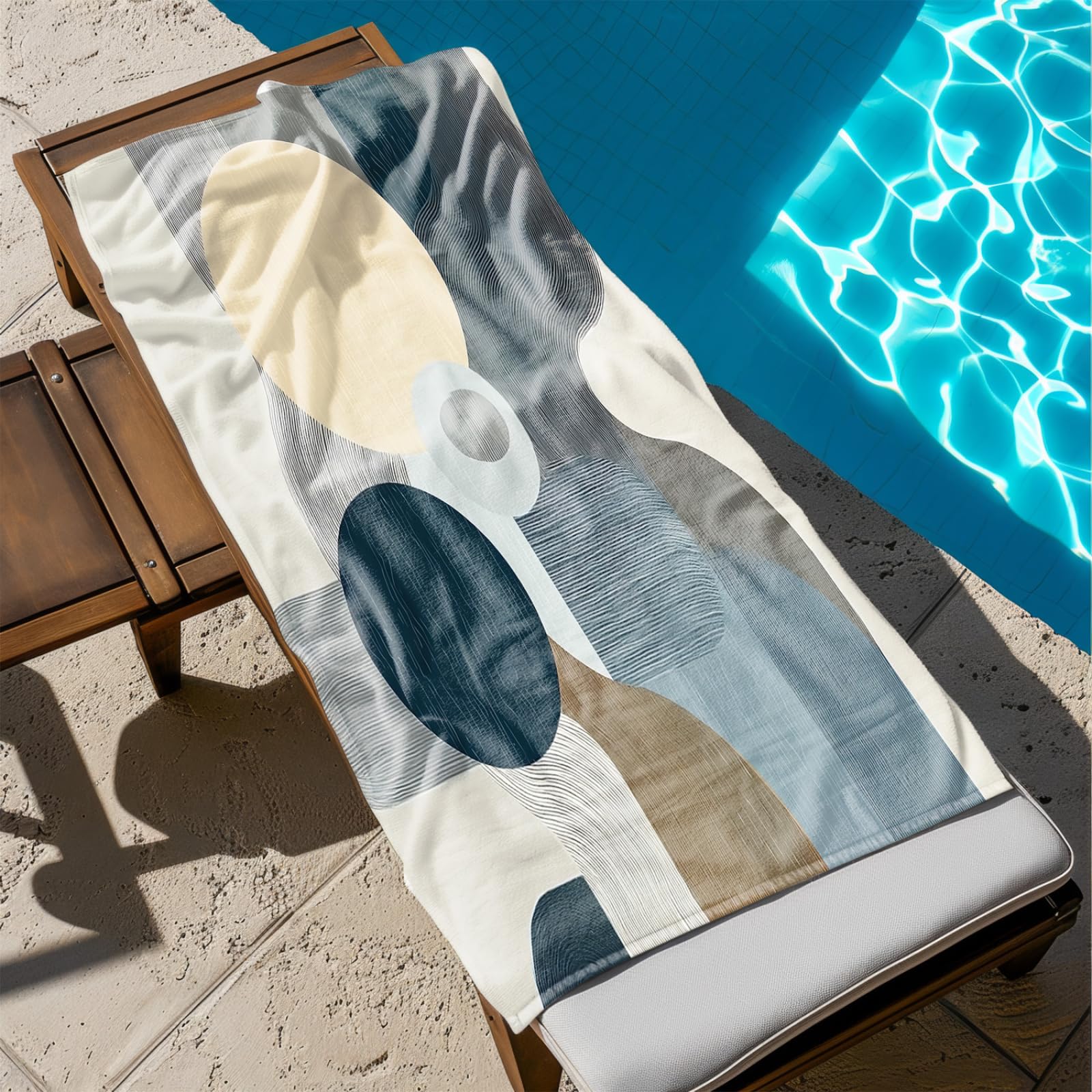 Drap de Plage XXL 200X200 Vert Gris Abstract Serviettes de Plage en Microfibre,Serviette Piscine Extra Large sans Sable pour Adultes Séchage Rapide