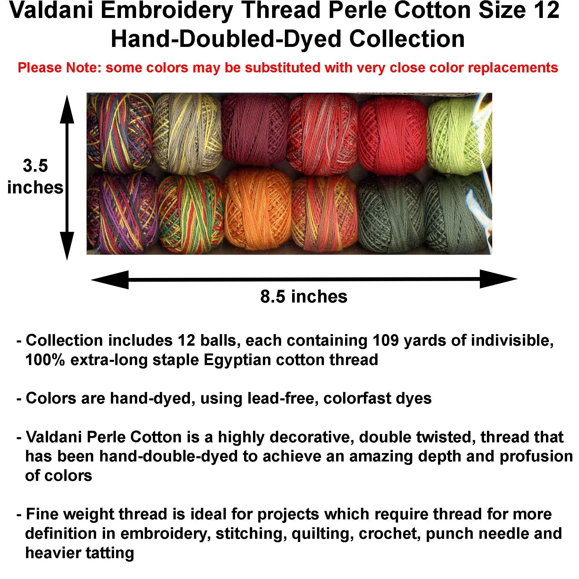 Amazon.co.jp: Valdani 刺繍糸 パールコットン サイズ12 手染め