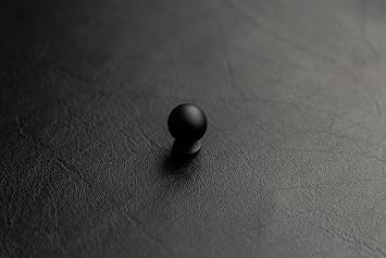 Belwith-Keeler Bijou Akoya Collection Knob 3/4 Inch Diameter Matte Black Finish