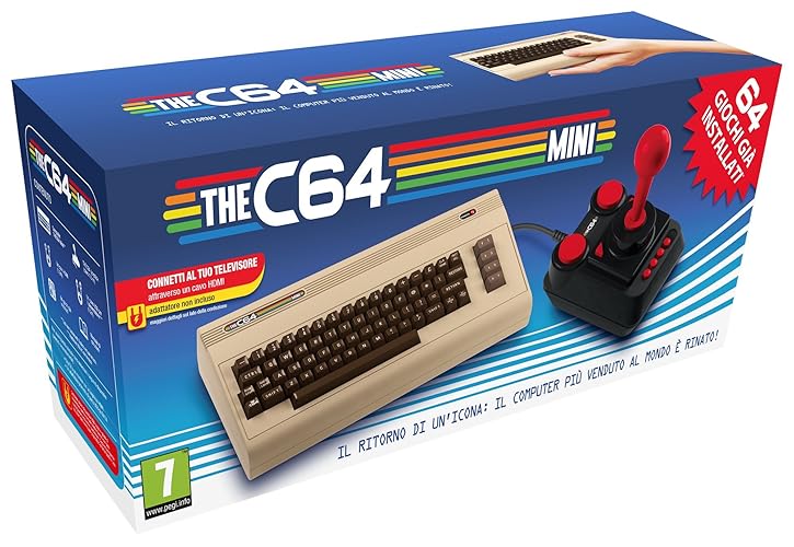 Commodore 64 Mini Retro PC Consola de Juegos Legado CBM64 con Joystick