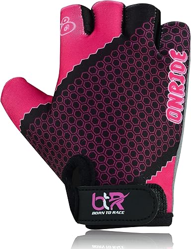 Miniatura 4 de Guantes de ciclismo para niños y niñas, guantes de ciclismo para scooter, BMX, ciclismo, ciclismo, equitación, guantes de medio dedo