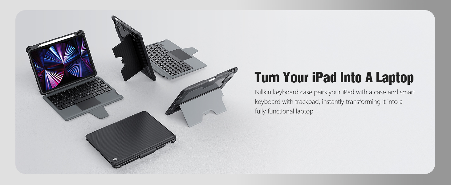 Amazon.com: Nillkin Rugged Protective Keyboard Case for iPad Pro