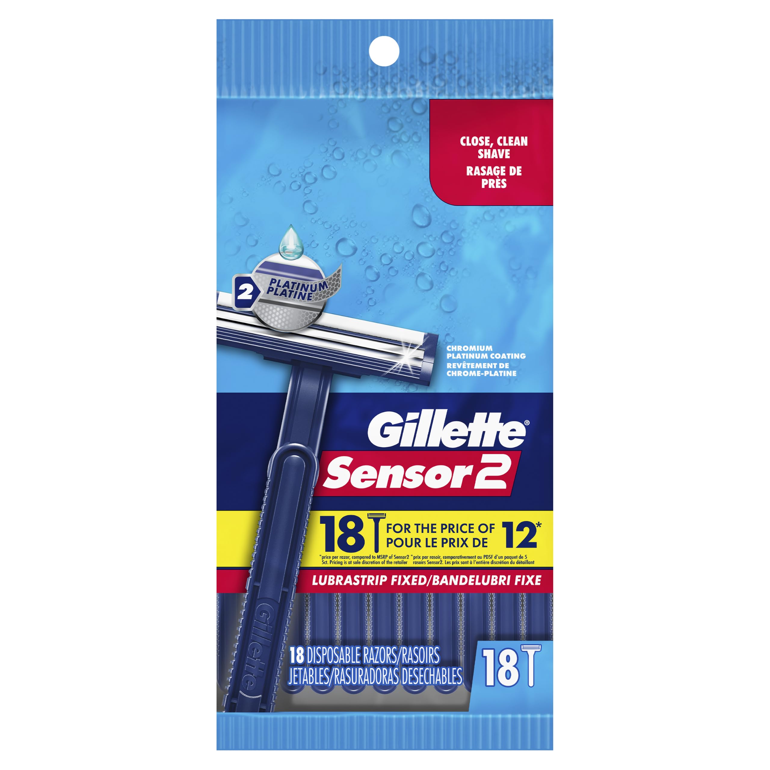 Gillette Sensor2 Razors - Smooth Shave -2 Gillette Sensor2 Razors - Smooth Shave -2