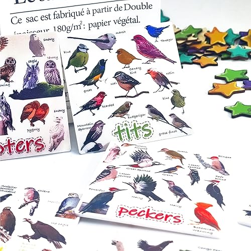 Miniatura 4 de Divertidos posavasos para pájaros, juego de 6 divertidos posavasos de pájaros, posavasos acrílicos impermeables para pájaros para amantes de las