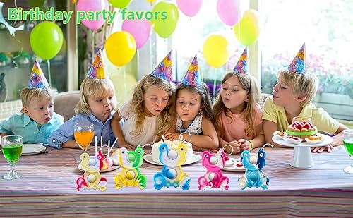 Miniatura 6 de Paquete de 24 mini juguetes para ansiedad de rana a granel para niños y niñas, regalos de fiesta de cumpleaños y recompensas para estudiantes en el