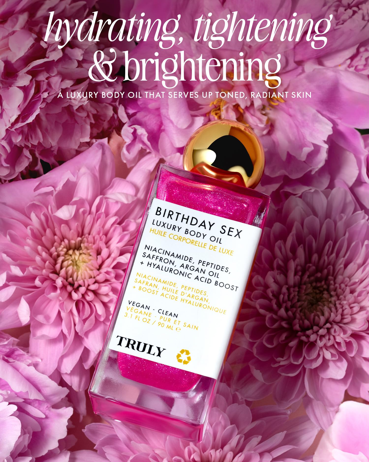 Truly Luxury Body Oil | Hydrating & Illuminating with Natural Shimmer | For Smooth, Glowing Skin and Long-Lasting Fragrance