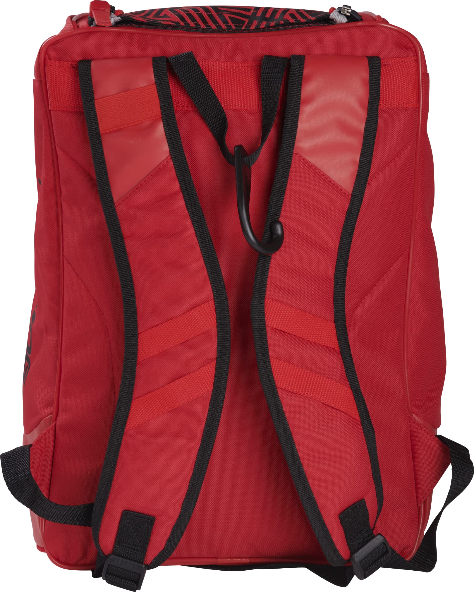 Rawlings Chaos Backpack Bag Series, Juvenil, béisbol y softbol de Lanzamiento rápido, Escarlata/Negro, L, Caos