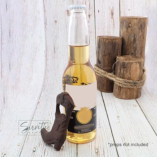 Miniatura 2 de Abrebotellas de cerveza de hierro fundido con bota rústica