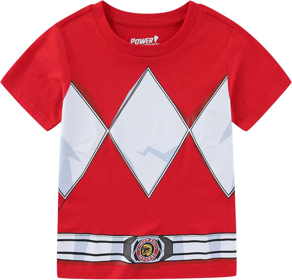 Power Rangers Rojo Azul Verde Rosa Ranger Niños Niñas Camiseta para Niños Grandes