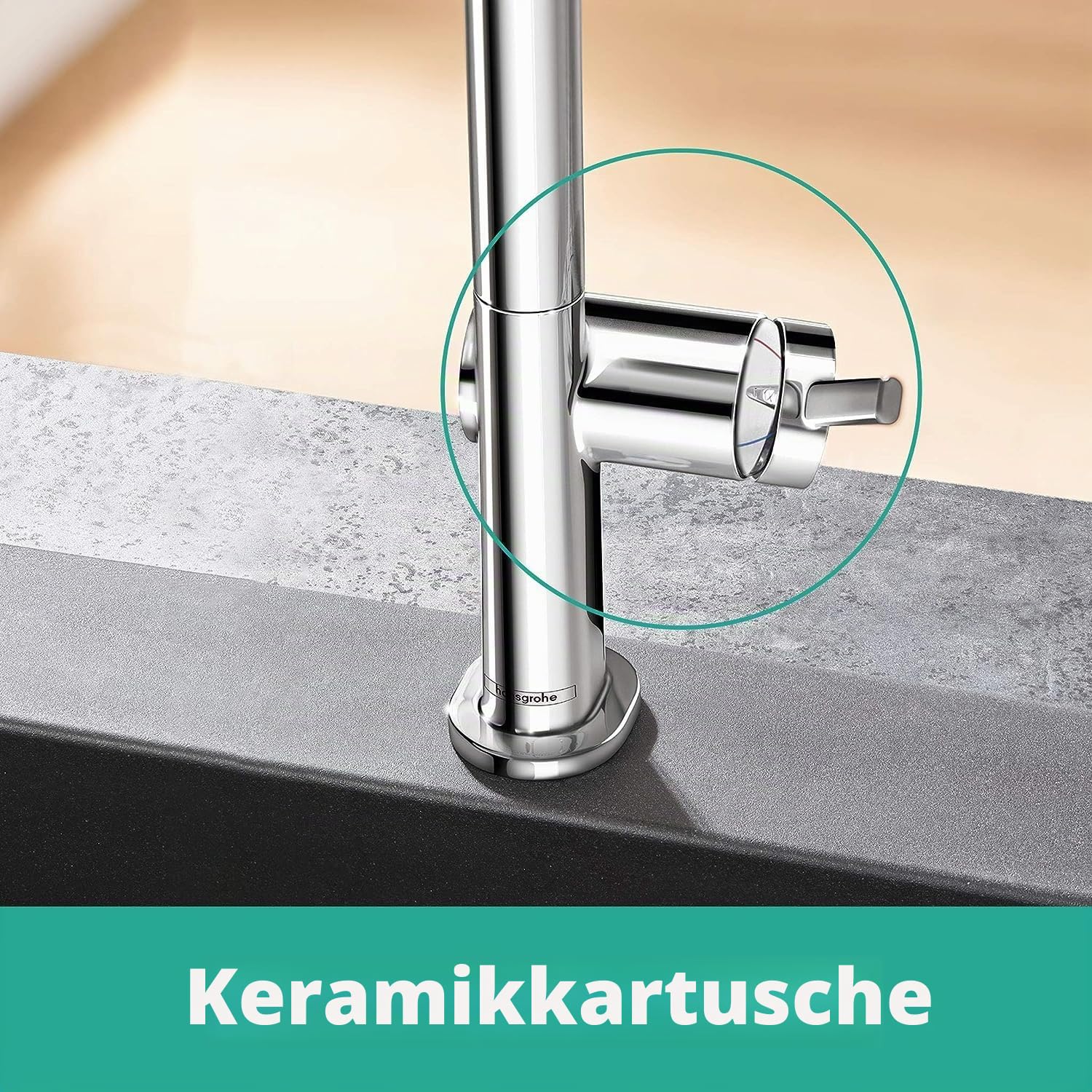 hansgrohe Talis M54 - Küchenarmatur mit Brause ausziehbar, 1 Stahlart, Wasserhahn Küche mit Auslaufhöhe 270 mm, Mischbatterie Küche schwenkbar, Chrom, 72808000