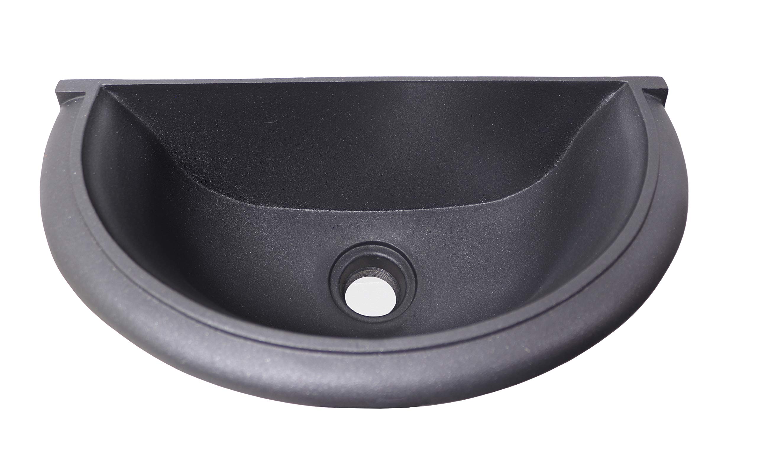Fonderia Bongiovanni | Baignoire murale | Fontanelle de jardin | Modèle Taormina | Couleur Anthracite | pour Maison Jardin | Terrasse Cuisine | Fontanelle murale | Fontaine murale | Évier | Tinello
