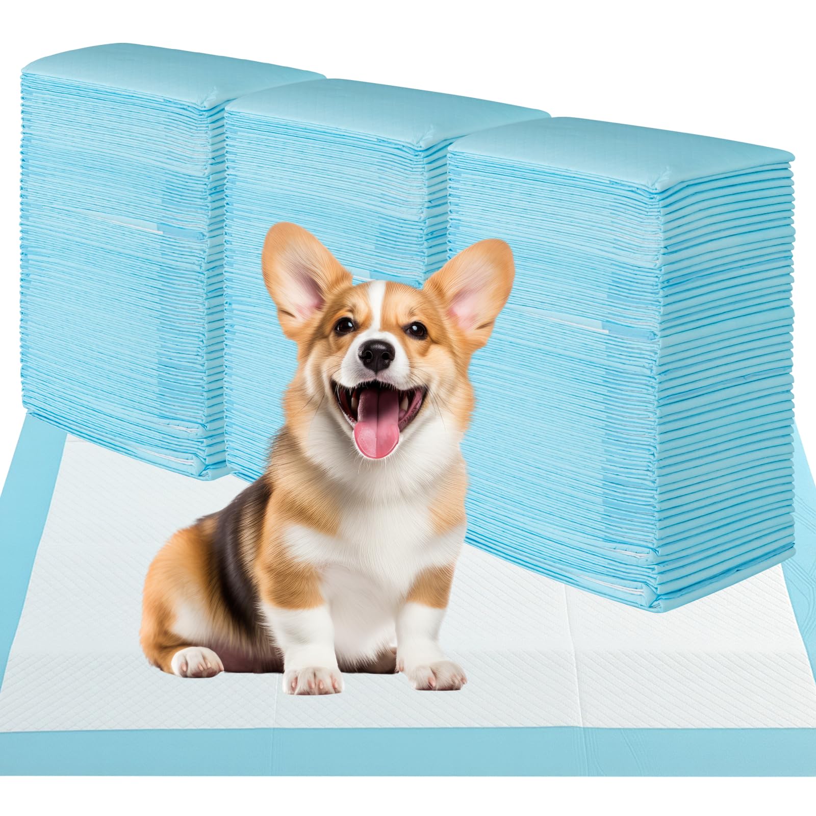 Maxmass Large Puppy Pads, 100/150/300 Packs Dog Training Pads, Super Absorbent & Quick-Drying, 6-Layer Leakproof Pet Pee Mats for Indoor Outdoor (76x76cm, 150, Packs)