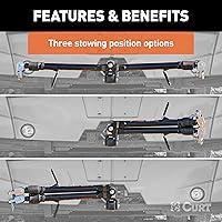 Vista 6 de CURT 70001 Rambler barra de remolque de acero para RV, 7.500 libras, vástago de 2 pulgadas