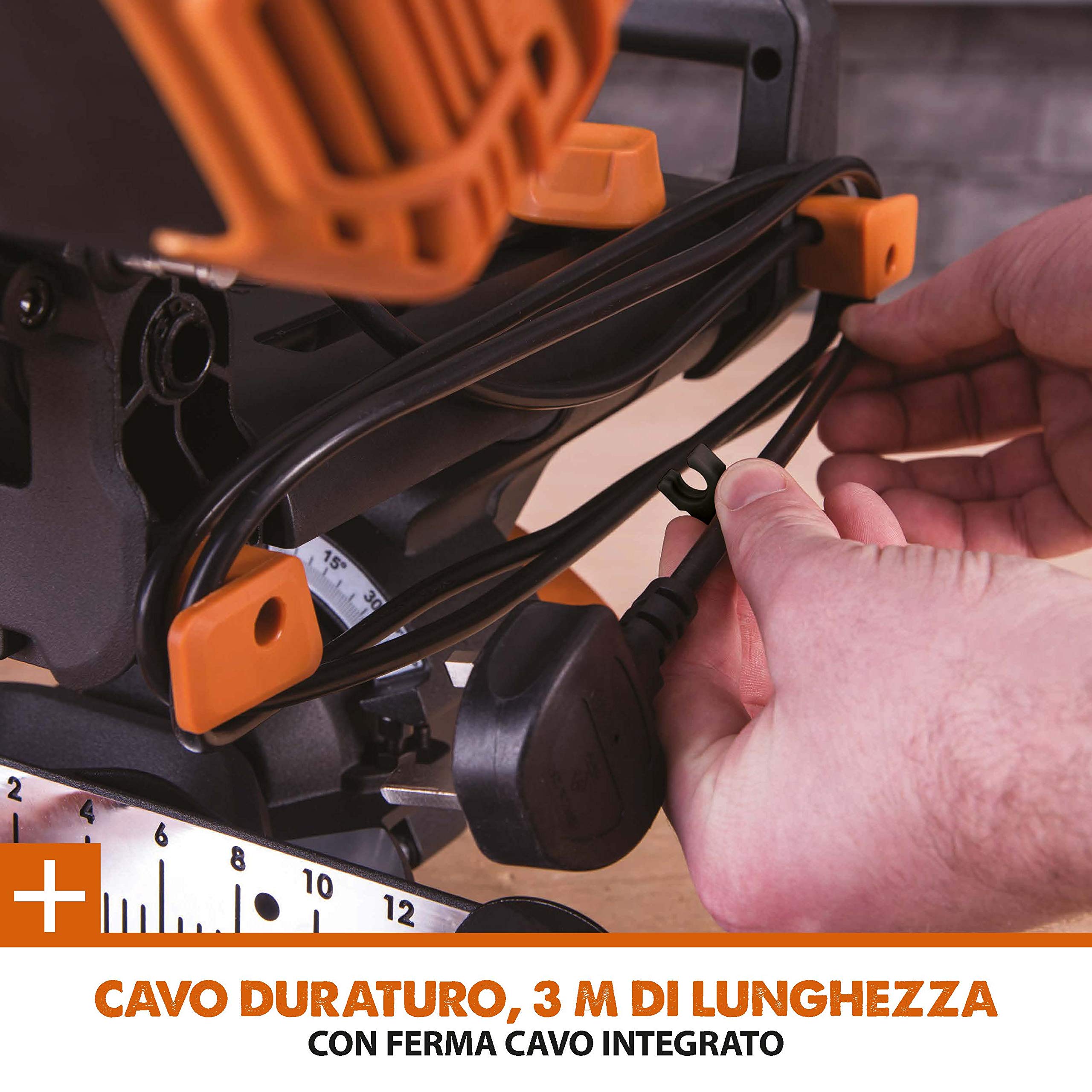 Evolution Power Tools 048-0032A R210SMS-300+ Troncatrice Radiale Scorrevole Multi-Materiale 210 mm con Pacchetto Plus, 230 V