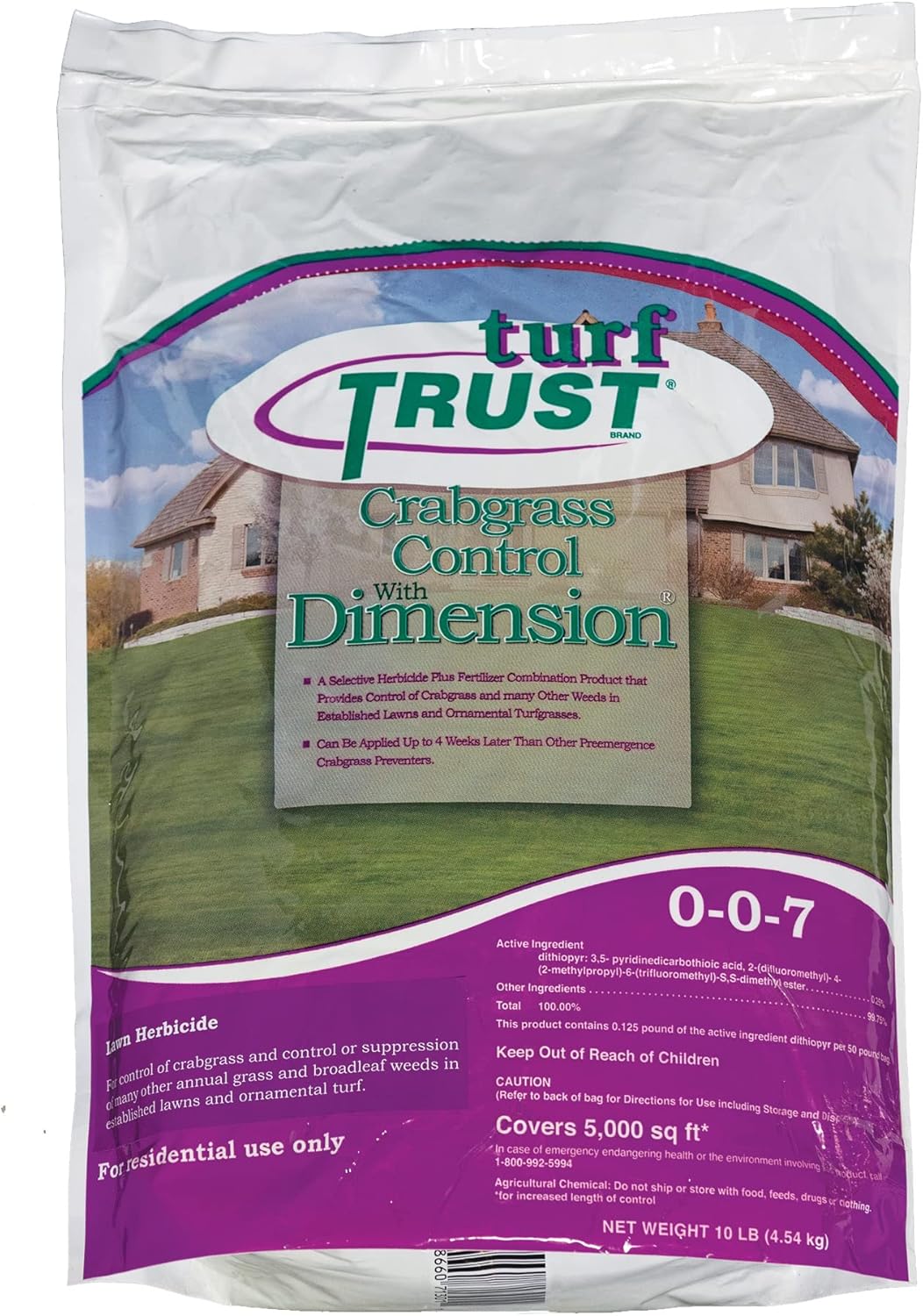 Turf Trust Crabgrass Control with Dimension 007, 5M, 10