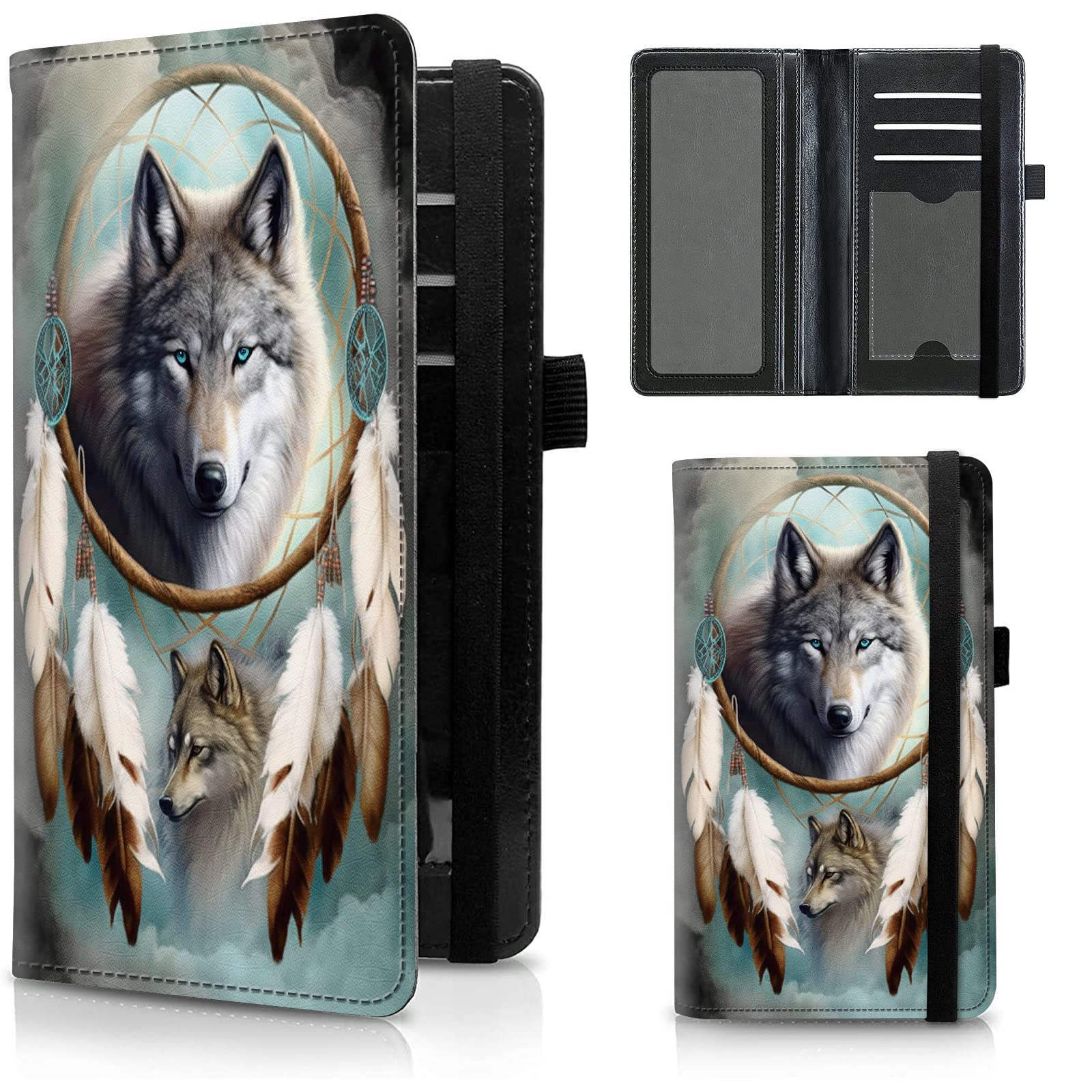 FUYOCWE Leather Checkbook Covers for Men Women Check book Holder Cover Wallets for Personal Checkbook Duplicate Checks with RFID Blocking & Elastic