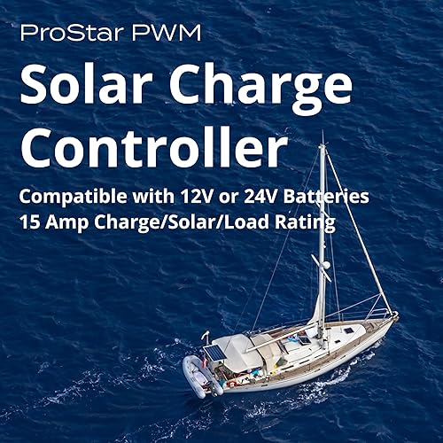Miniatura 2 de Morningstar Prostar 15A PWM Controlador de carga solar 12V24V Baterías, controlador de panel solar, controlador de batería, controlador solar 12V
