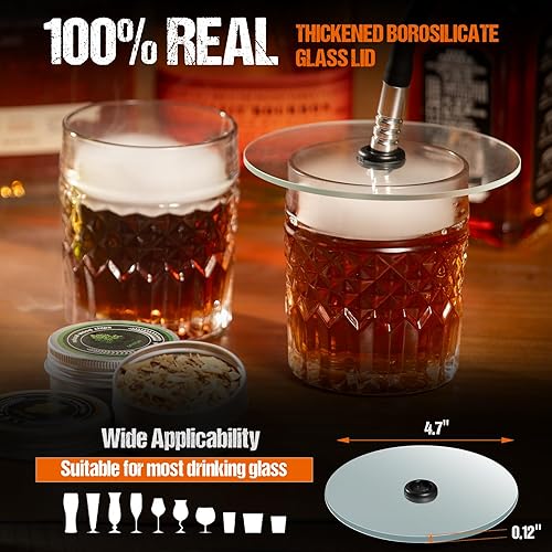 Miniatura 6 de Smoking Gun Pro - Sistema de bomba patentado, evita eficazmente la obstrucción del alquitrán, infusor de humo denso para cócteles, carne y queso,