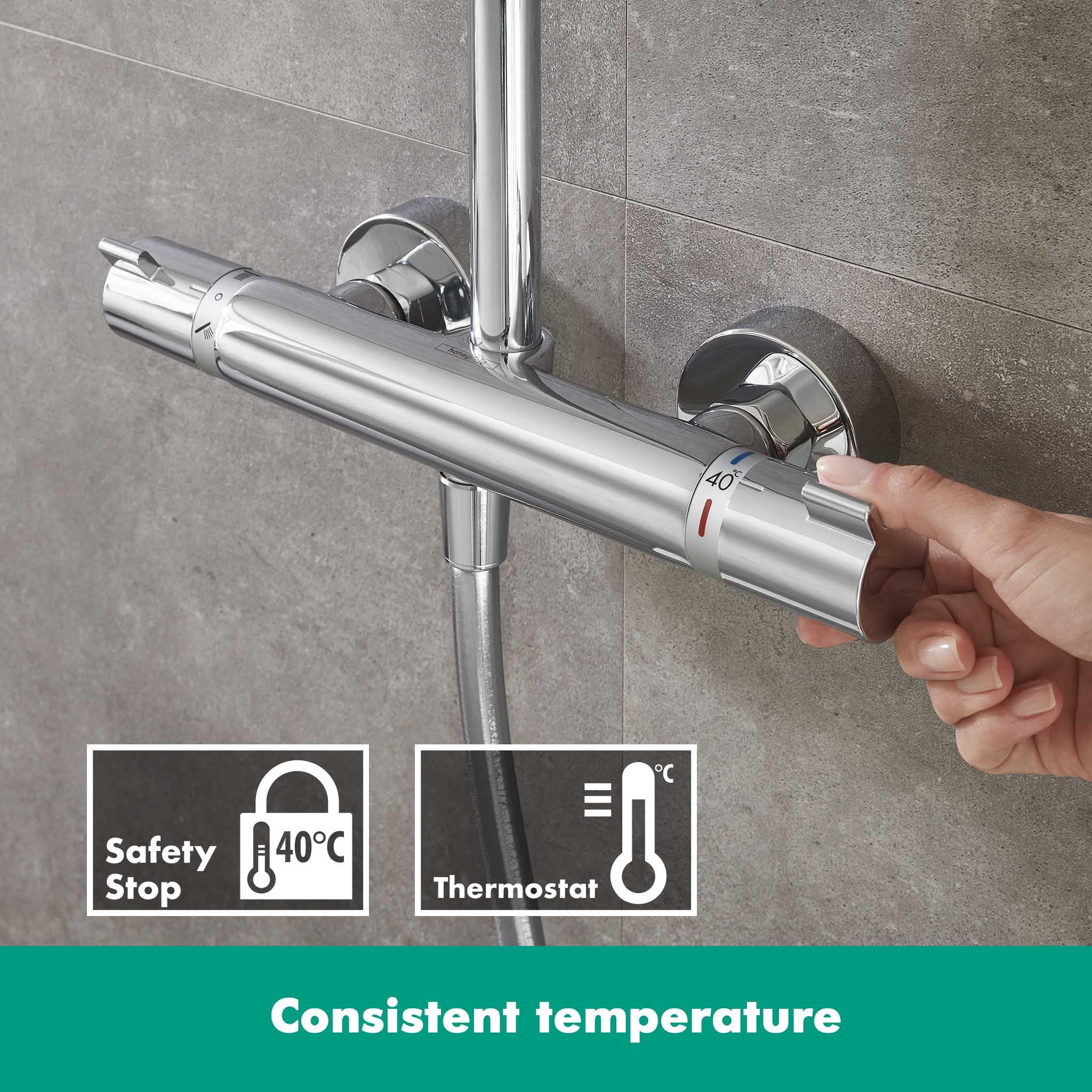 Amazon | ハンスグローエジャパンCromaで220 Showerpipe EcoSmart