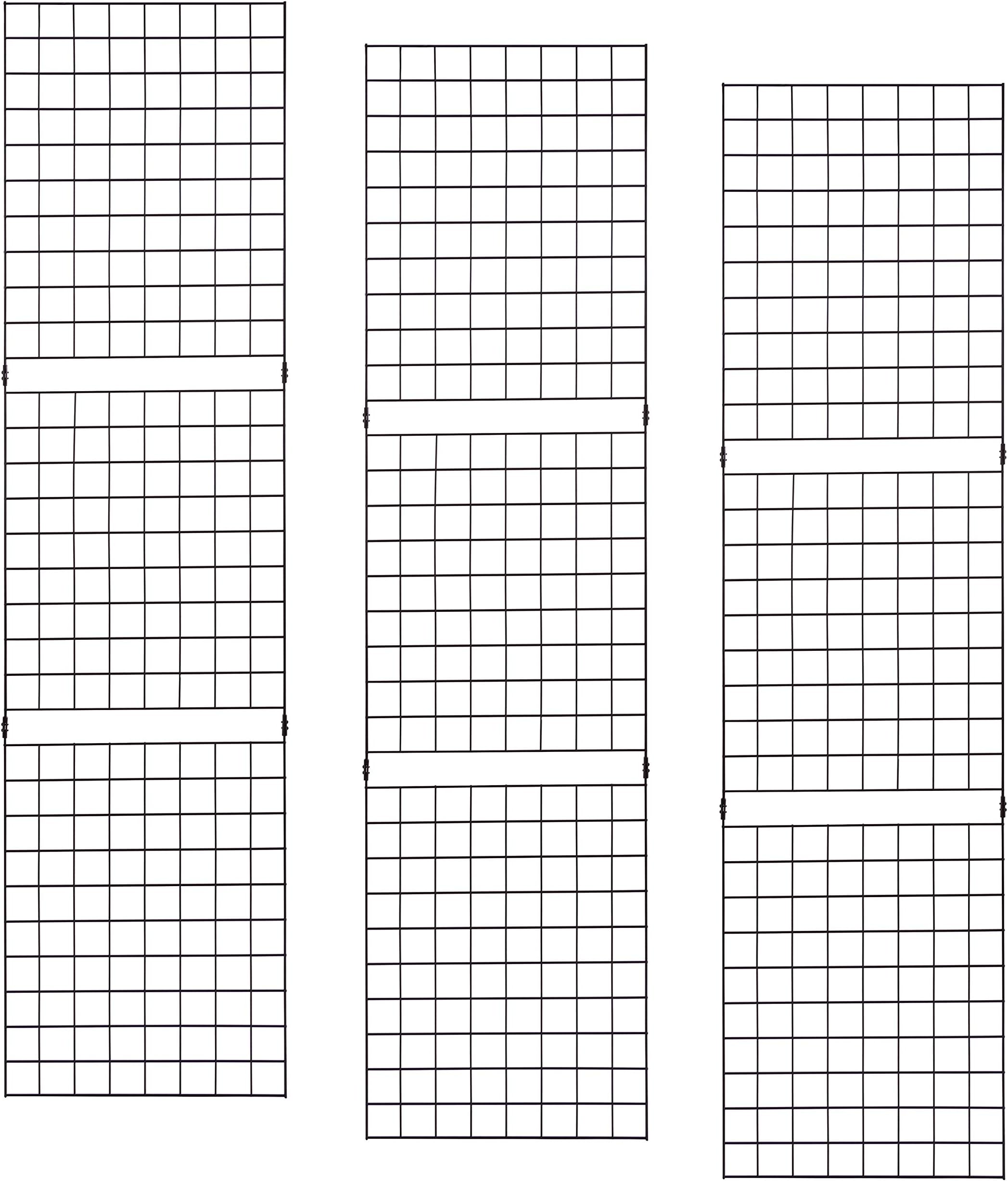 ECONOCO Portable 2โ X 8โ Black Grid Panels - Pack of 3
