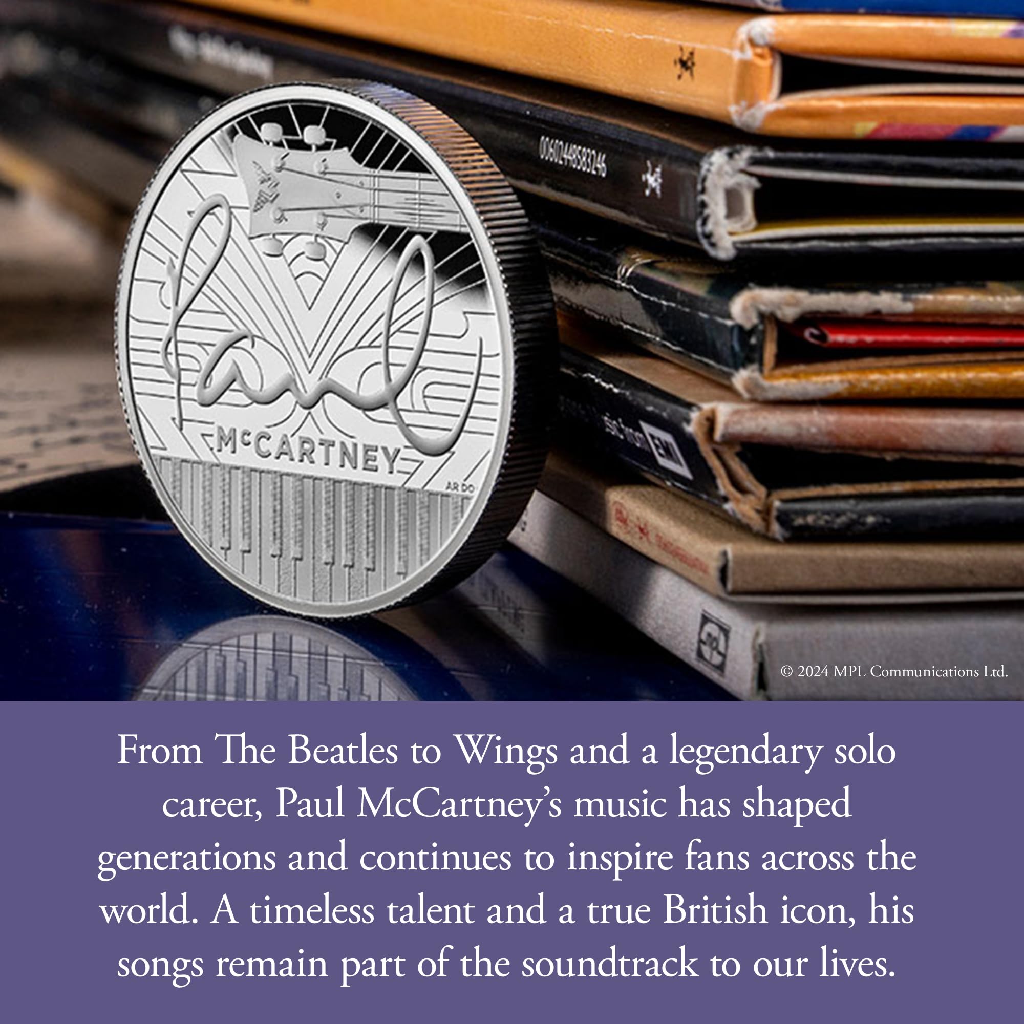 The Royal Mint, Paul McCartney 2024 UK £5 Brilliant Uncirculated Coin - Image 2