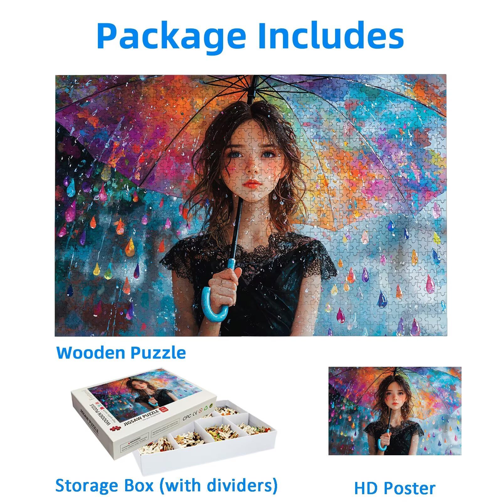 Puzzle 4000 Piezas, Puzzle Anime con Caja para Adultos, DIY Chicas Rompecabezas Madera para Adultos, 4000 Piezas Rompecabezas Desafiante, para Decoracion Hogar, Regalo Mujer, Regalo Hombres, -3022