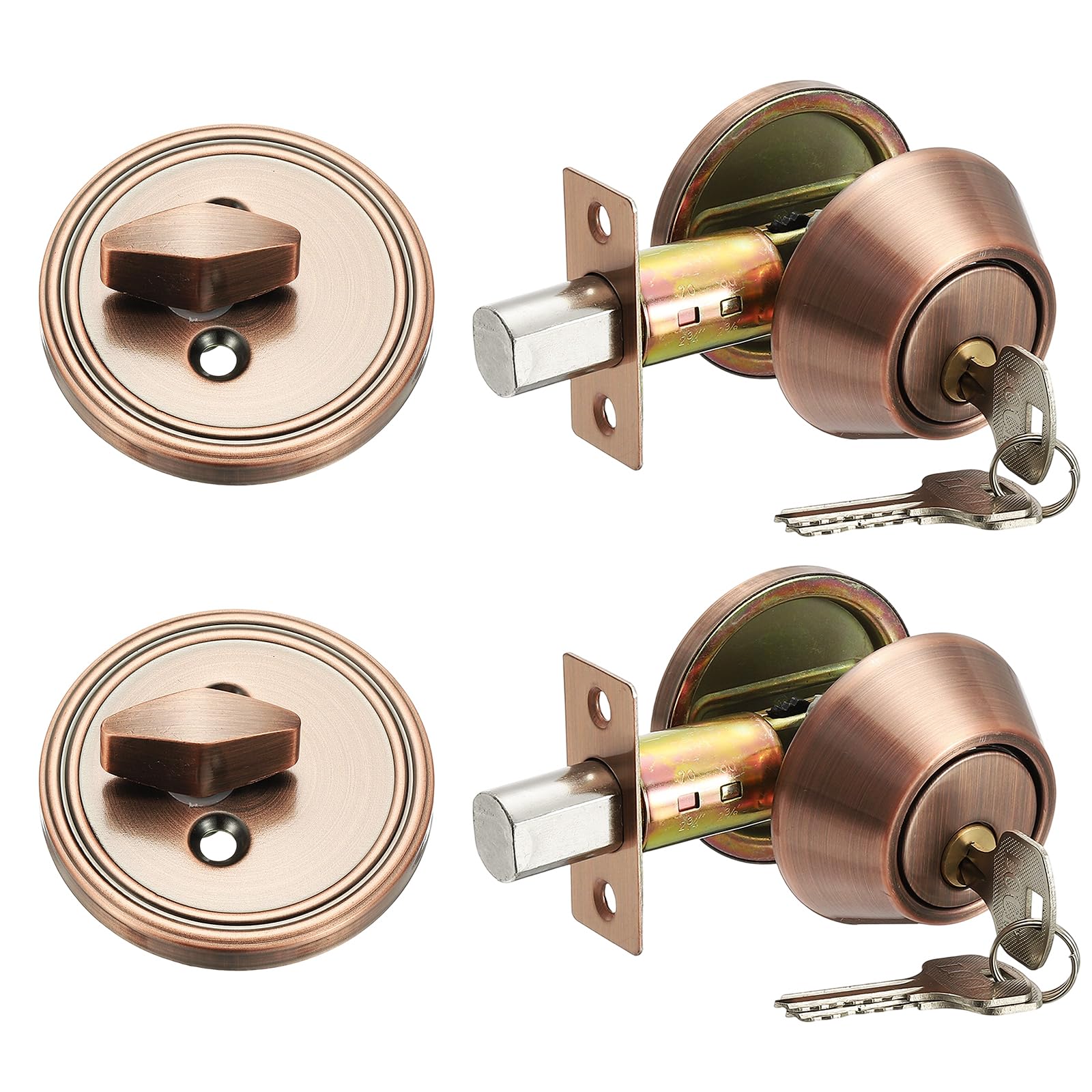 Poignée de porte d'entrée ronde pour résoudre les problèmes de jeu sur porte 3,1-5,1cm