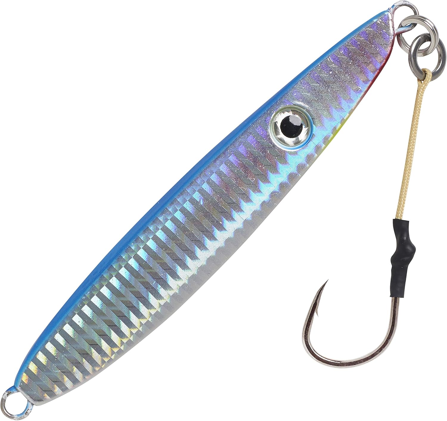 Calissa Offshore Tackle Vertical Knife Jig ||| 80g 150g 250g 300LBS Assist Hooks 3/0 Butterfly ||| Fall Side Knife Speed Lure Slow Fast Pitch Flat || Glow Color ||| Painted on Both Sides : Sports & Outdoors