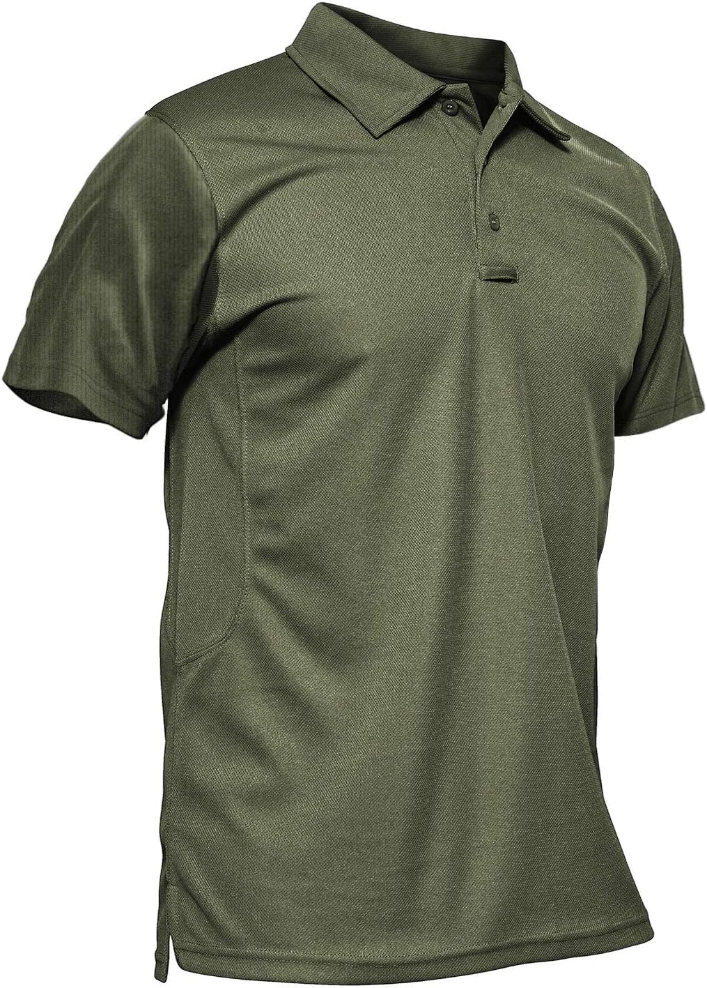 Kefitevd Men's Outdoor Breathable Polo Shirts Quick Dry Short Sleeve Safari Camping Tops
