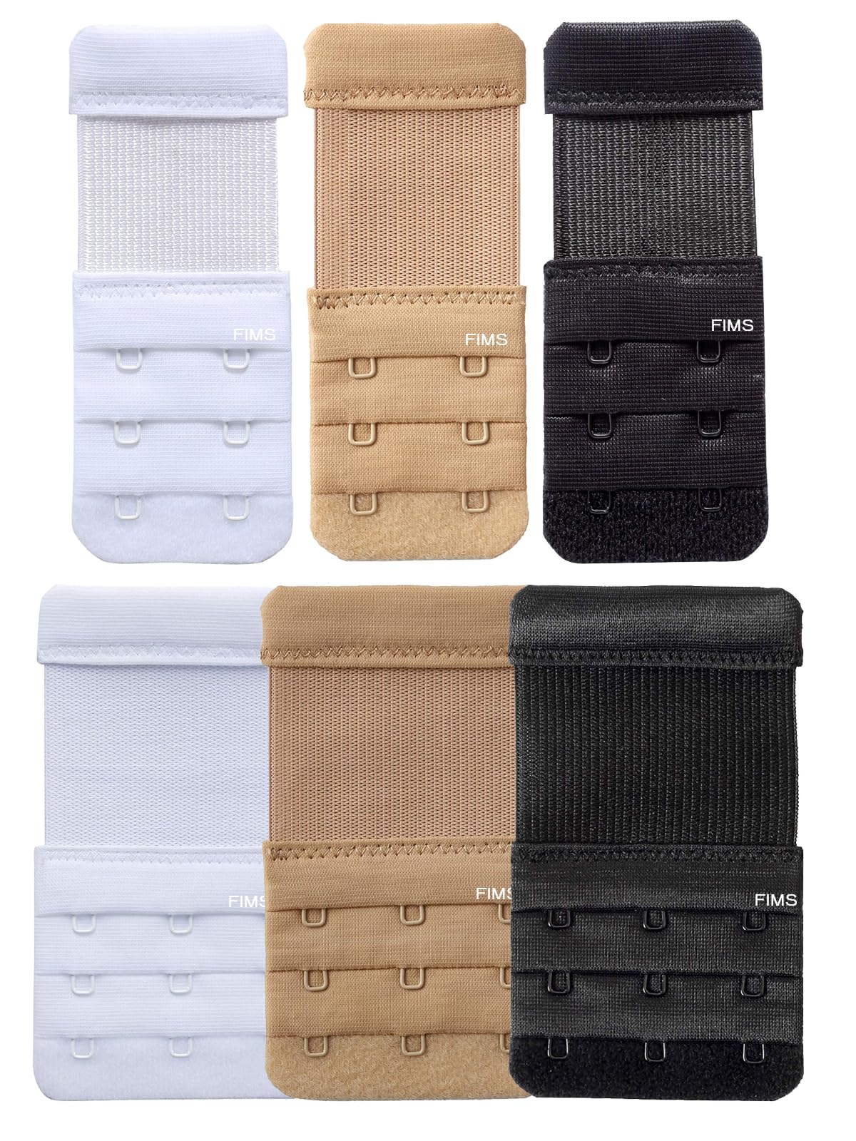 Bra Hook Extender-2 Hook-3 Eye(Extra Elastic)Save Your Bra Band Length-Bra Extensions-Bra Extender Hook-Bra Hook And Eye Bra Combo For Women