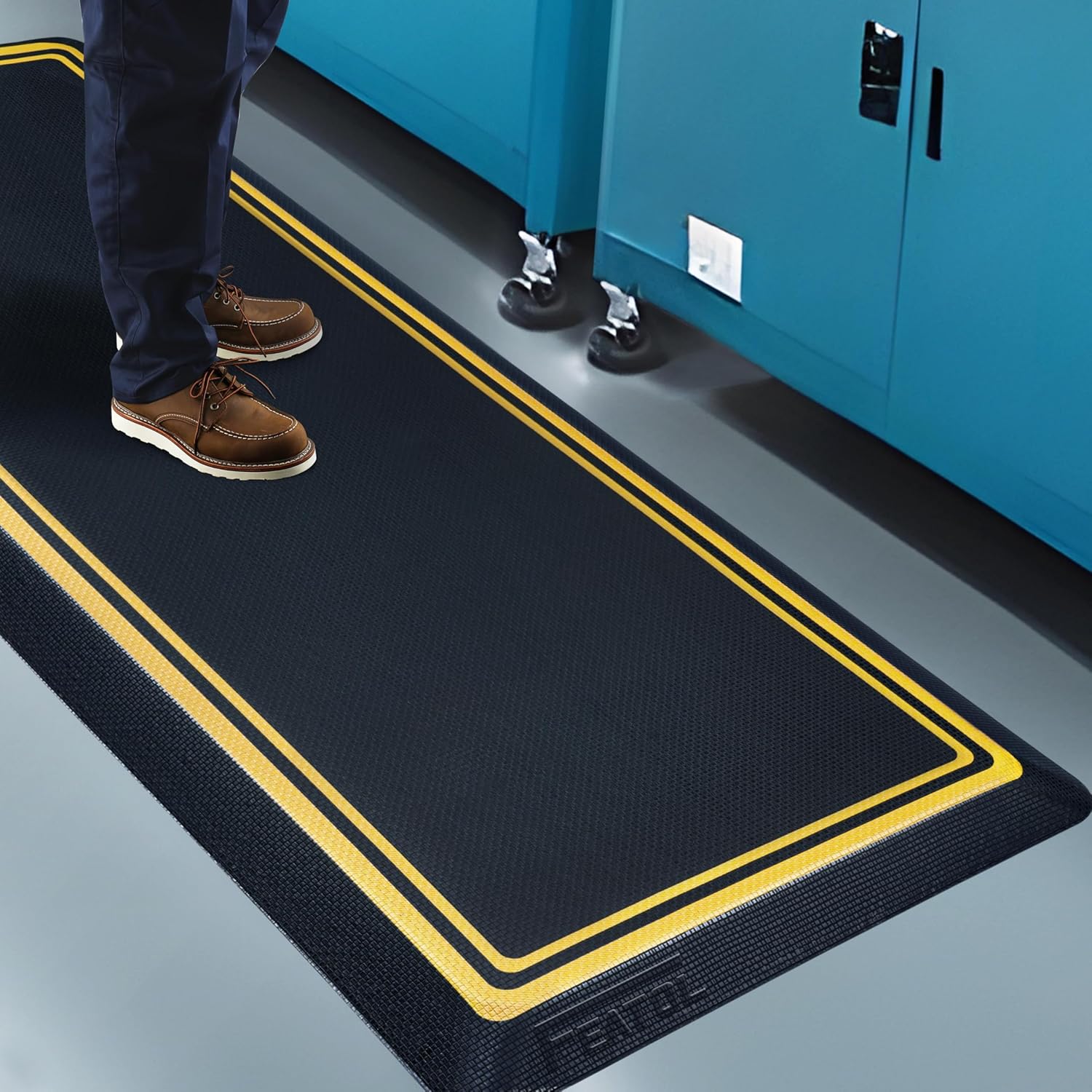 FEATOL Standing Mat Anti Fatigue for Work, Ergonomic Commercial Cushioned Floor Mat, Standing Work Mats Industrial, 20" x 32" Safety Mat for Leg & Back Pain
