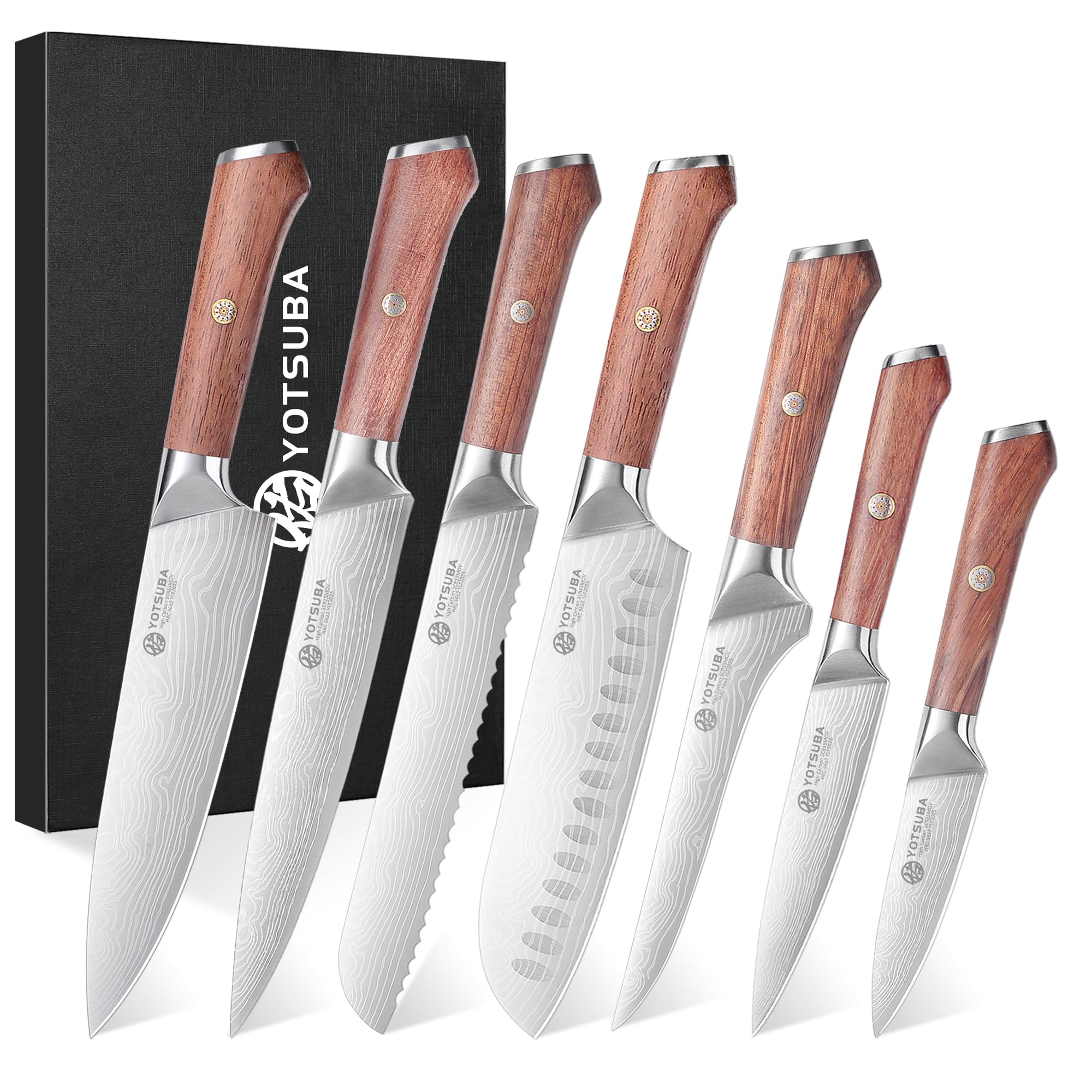 多様なキッチンナイフセット 50点 Amazon.com: YOTSUBA Kitchen Knife Set, 7PCS Kitchen Knives Set