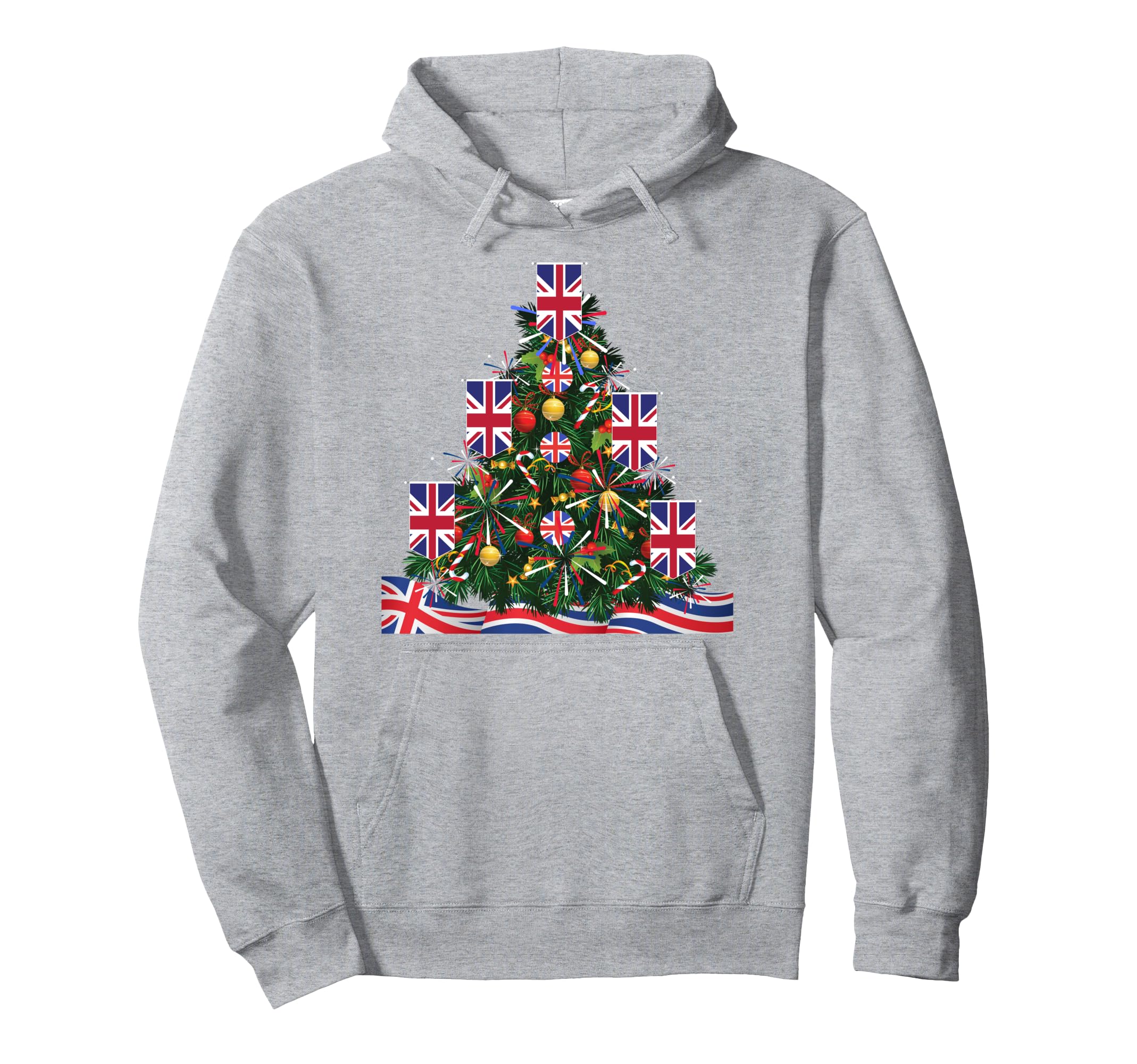 Great Britian's Christmas Tree British Men & WomenGreat Britian's Christmas Tree British Men Women & Kids Pullover Hoodie