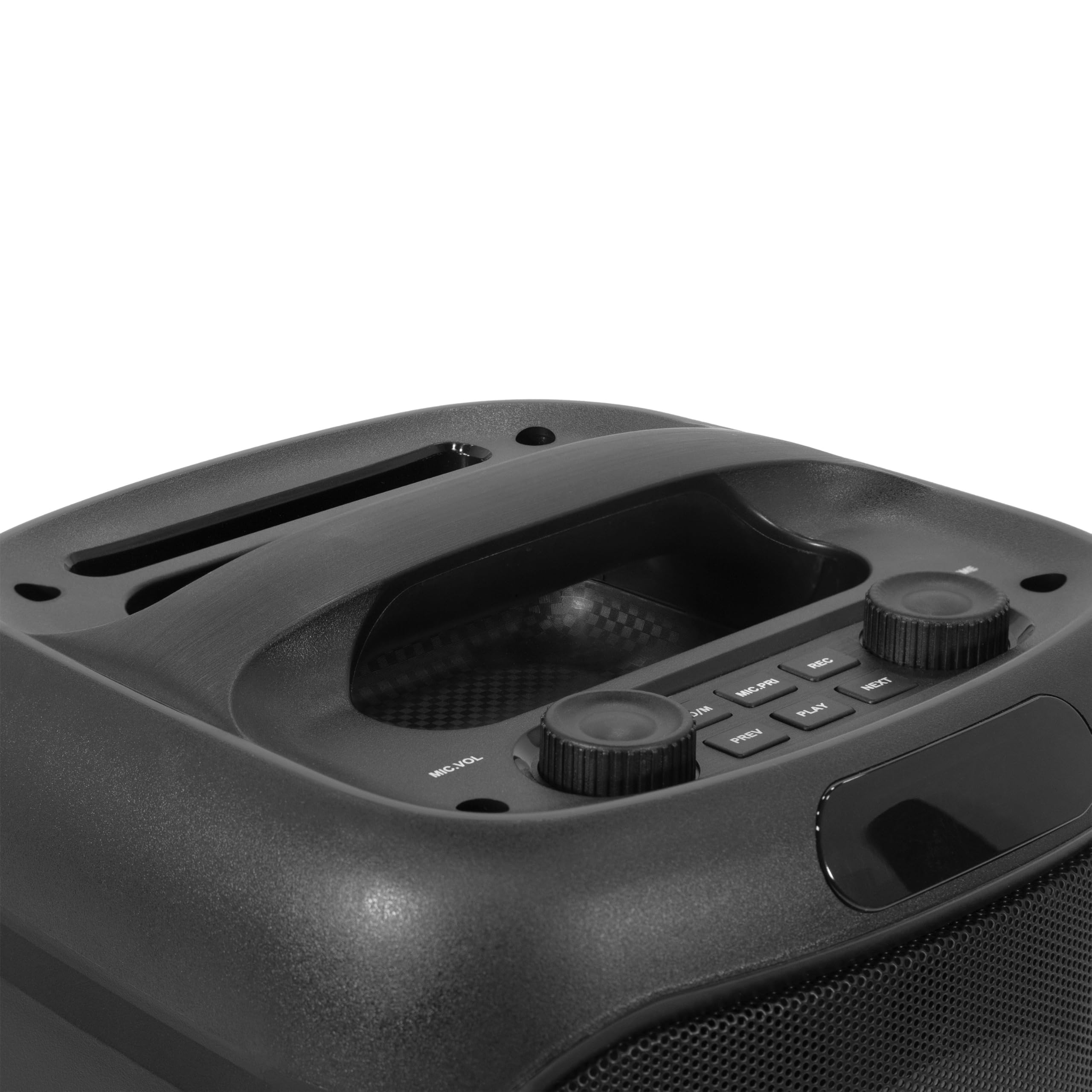 BoomTone DJ Cube 200 – Tragbarer Karaoke-Lautsprecher 200 W mit Bluetooth 5.0, integriertem LED-Licht, USB/SD, wiederaufladbarer Lithium-Akku, USB-C-Aufladung, kompakt und leicht zu transportieren.