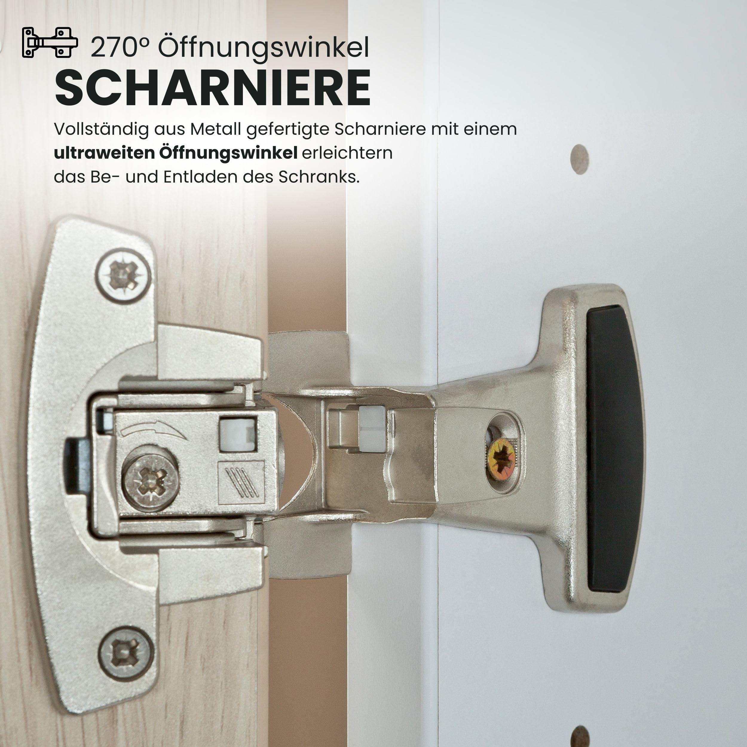 bümö Office Aktenschrank abschließbar, Büroschrank groß aus FSC-Holz, 80cm breit in weiß - abschließbarer Schrank, Büroschrank abschließbar, Büro Möbel Schrank System