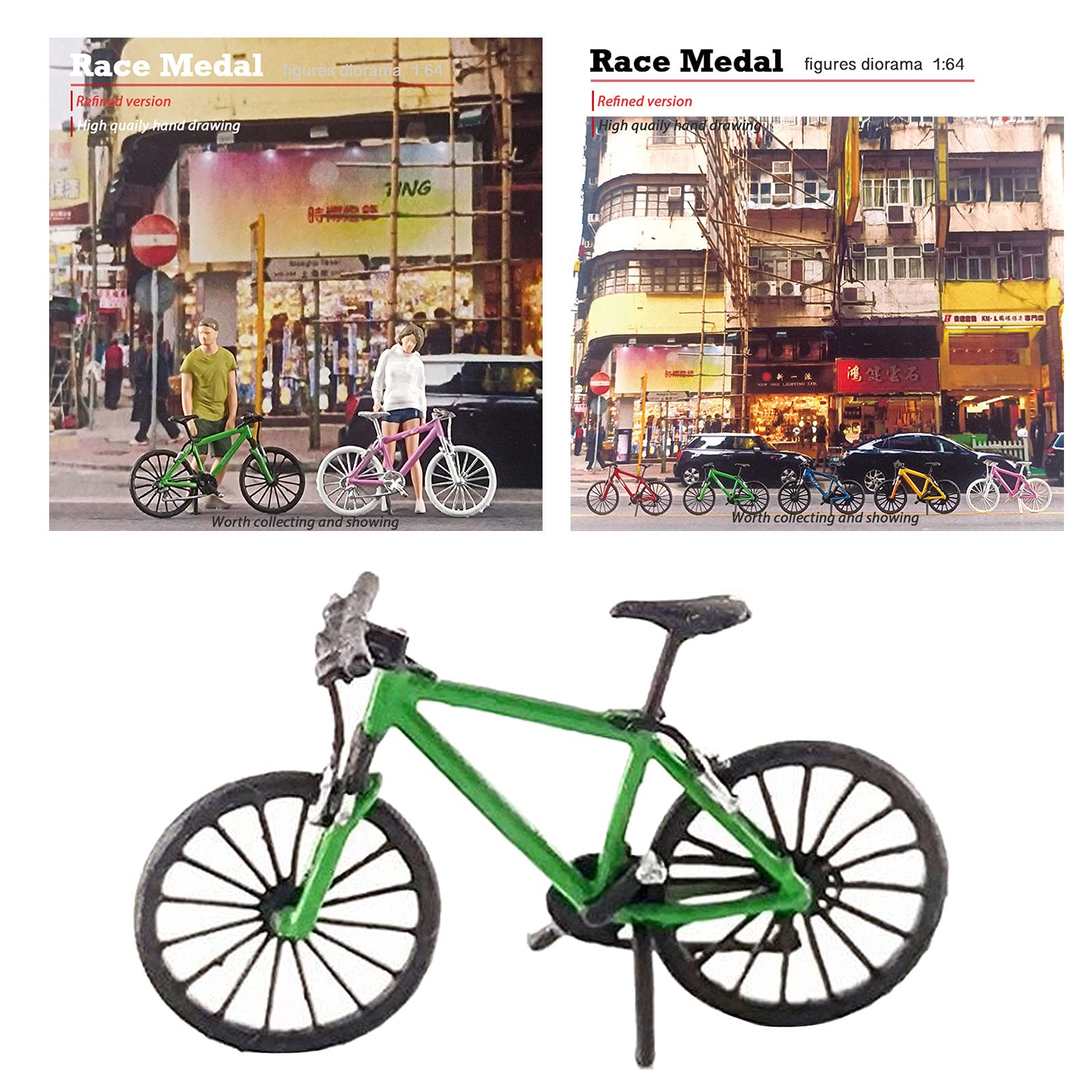 Amazon.co.jp: 1:64スケール ミニチュア 自転車モデル マウンテン 