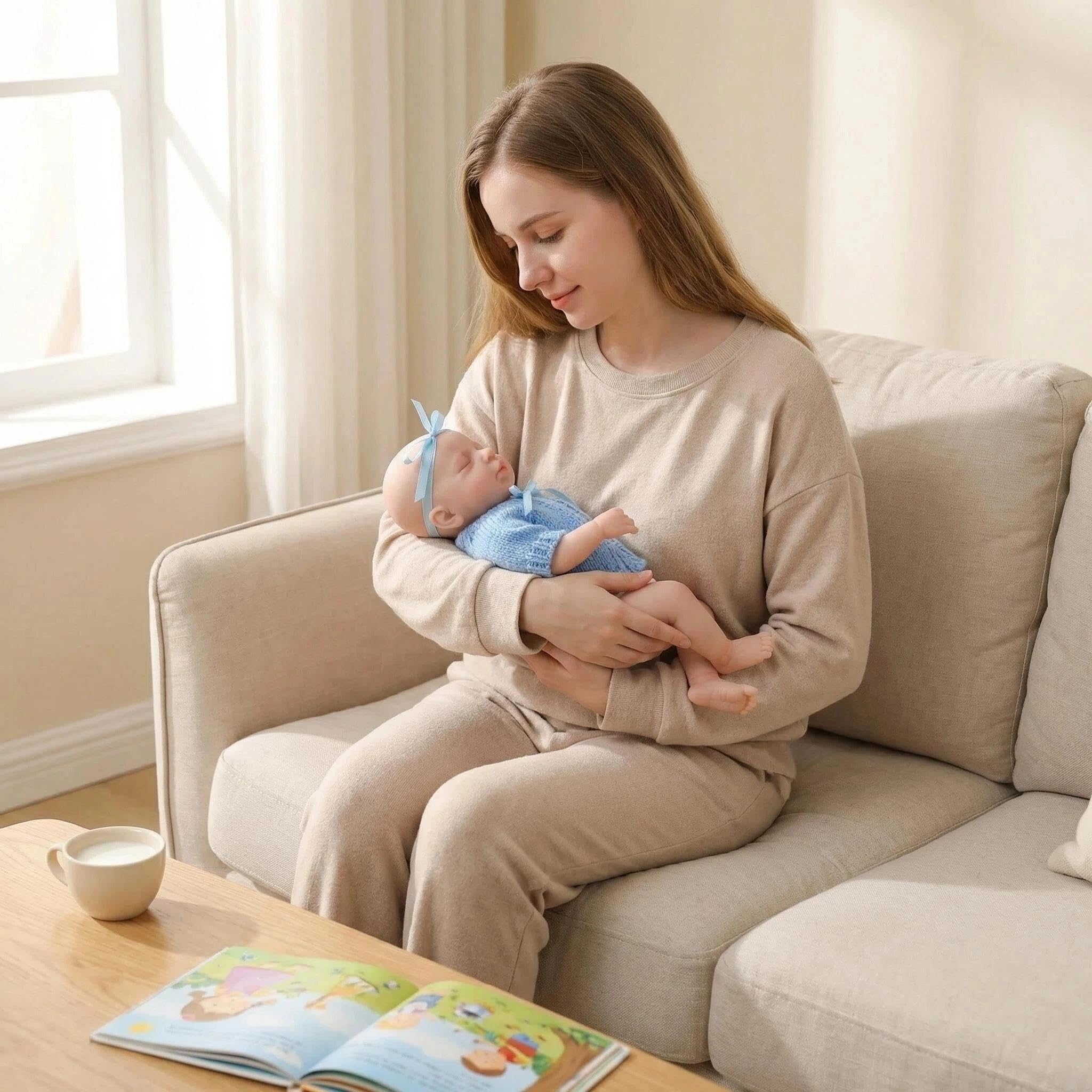 Anano Reborn Baby Vollsilikon Lebensecht, Lebensechte Babypuppen, Reborn Baby Vollsilikon Lebensecht Mädchen, Babypuppen Wie Echt Mädchen Silikon, Newbornbaby Puppen Lebensechte Mit Funktion