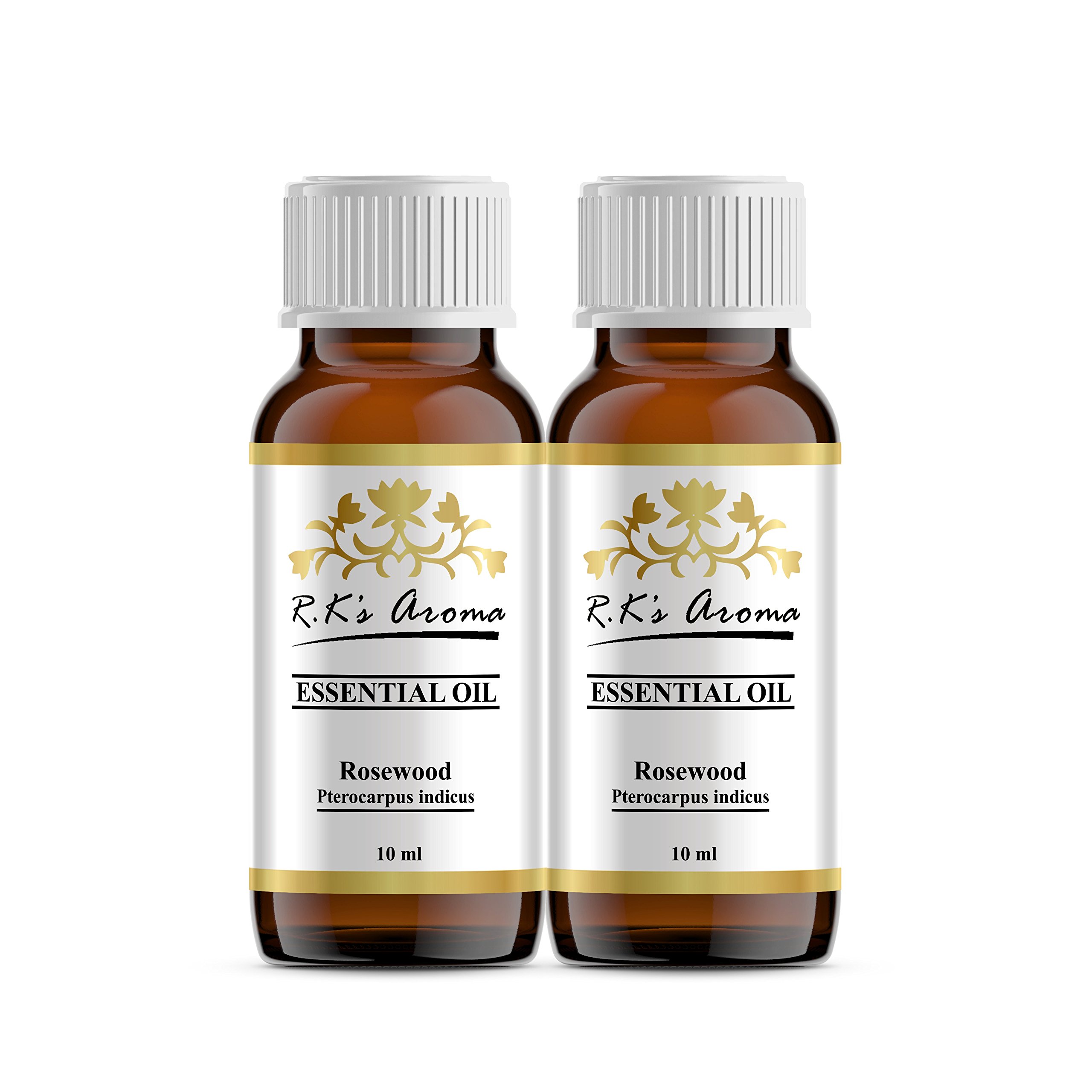 Rks AromaRose Wood Essential Oil 100% Pure and Natural, 10 ml (Pack of 2)