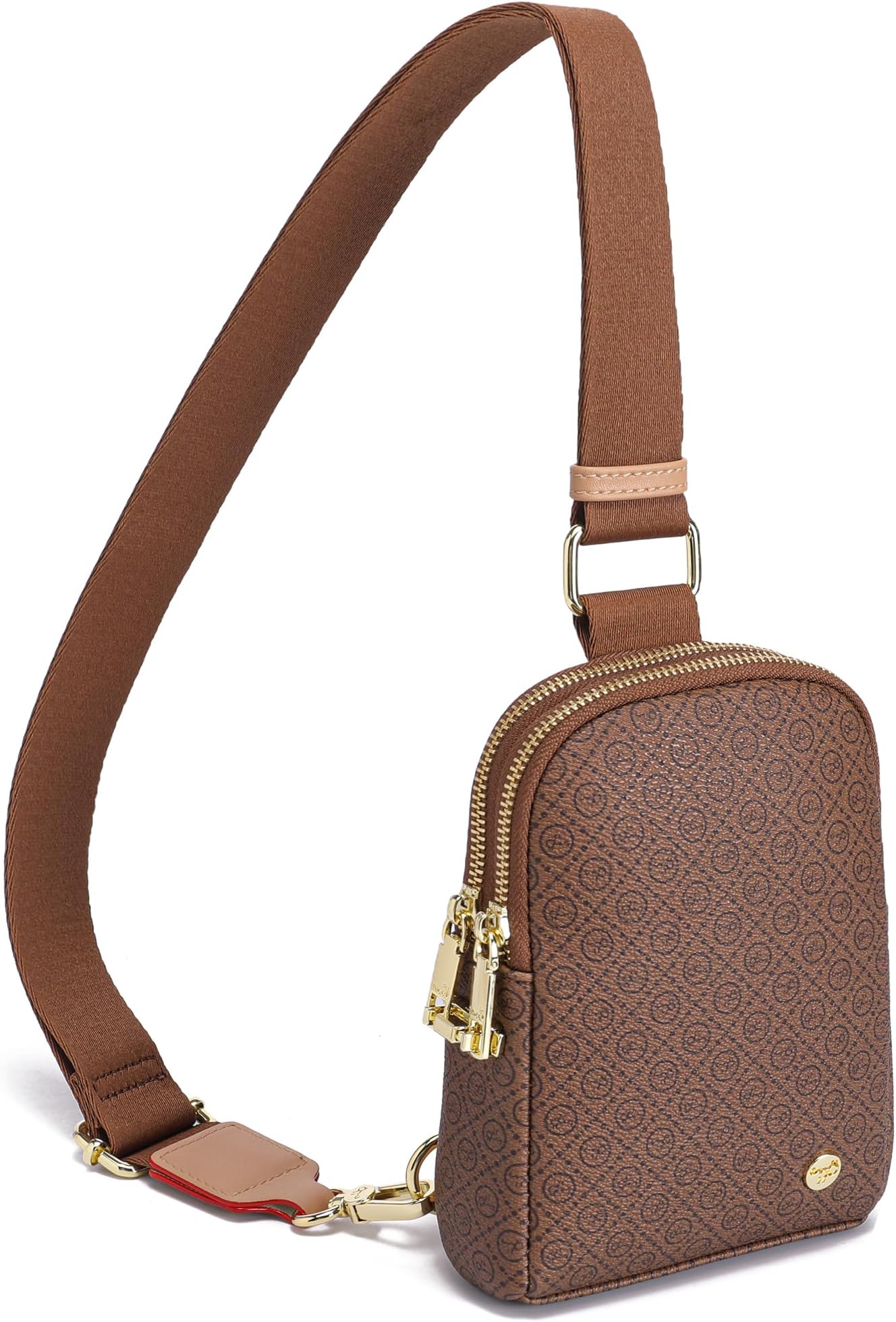 INICAT Anti Theft Crossbody Bag for Women, Small RFID Blocking Sling Purse with Zipper Lock for Travel, Vegan Leather
