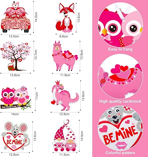 Miniatura 3 de Kit de 48 juegos de manualidades para el día de San Valentín para niños diseño de corazón búho manualidades bricolaje árbol de San Valentín haz tus