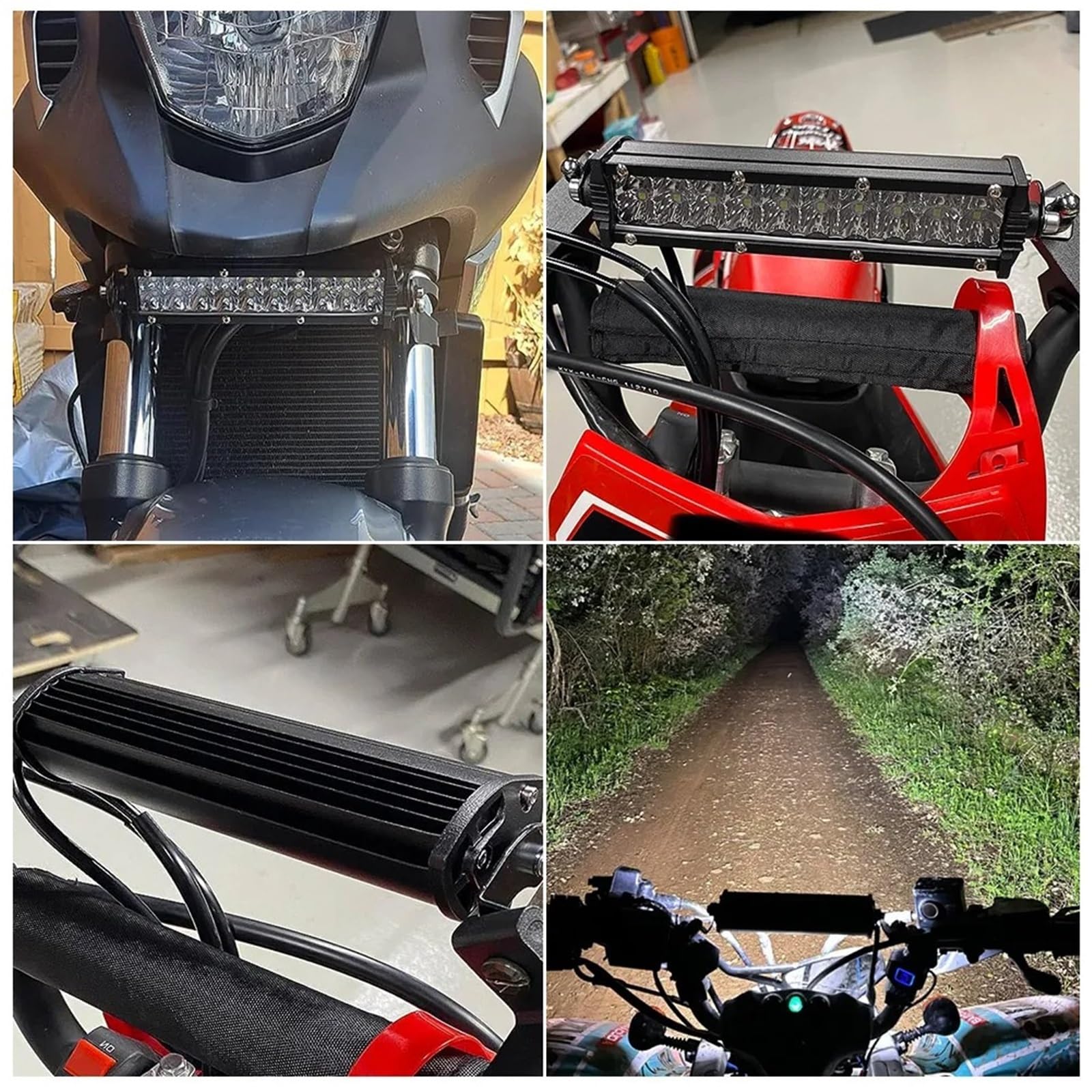 Faro Delantero Moto Kit de barra luces LED para faros delanteros moto cross Plug-N-Play mejorado para CRF250F para CRF110 para TTR110 para YZF450