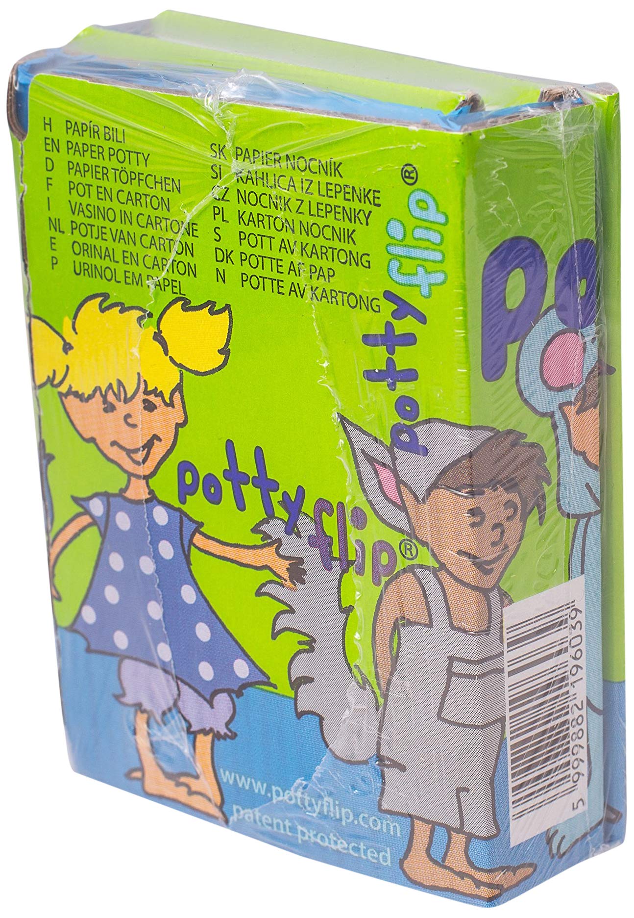 Pottyflip – Vasino Di Cartone Ecologico, Multicolore, Usa E Getta, Pratico Per Viaggi