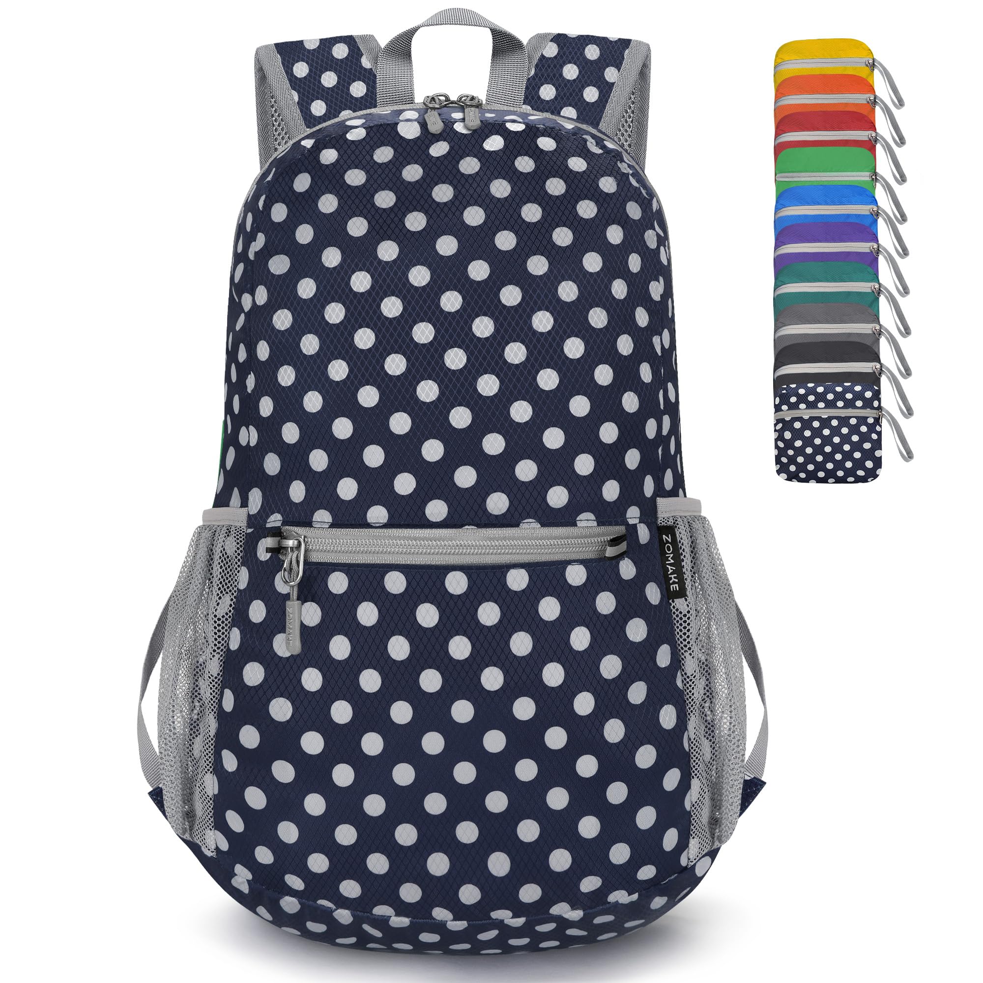 ZOMAKE Lightweight Packable Backpack, Foldable Small Travel Day Pack