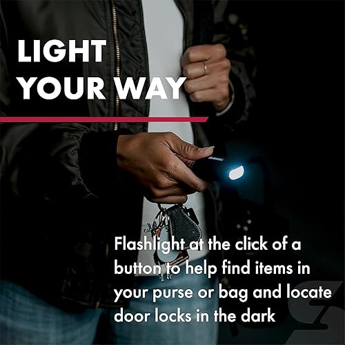 Miniatura 7 de SABRE Kit de seguridad personal con spray de pimienta y alarma personal 2 en 1 con luz LED, 0.54 onzas líquidas, 25 ráfagas, alarma de 130 dB,