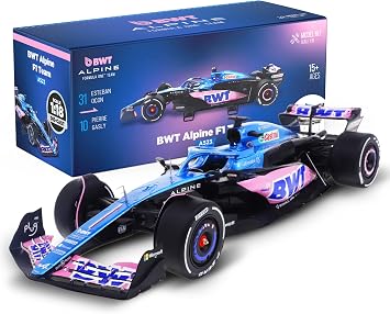 LUPPA Formula 1 ALP A523 Model kit - 118 Scale Racing F1 ALP A523 Model Inspired by Pierre Gasly & Esteban Ocon l Building kit, Collectible diecast, 140 Pieces