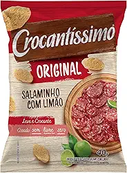 Snack De Trigo Assado Crocantissimo Salaminho Com Limao 40G
