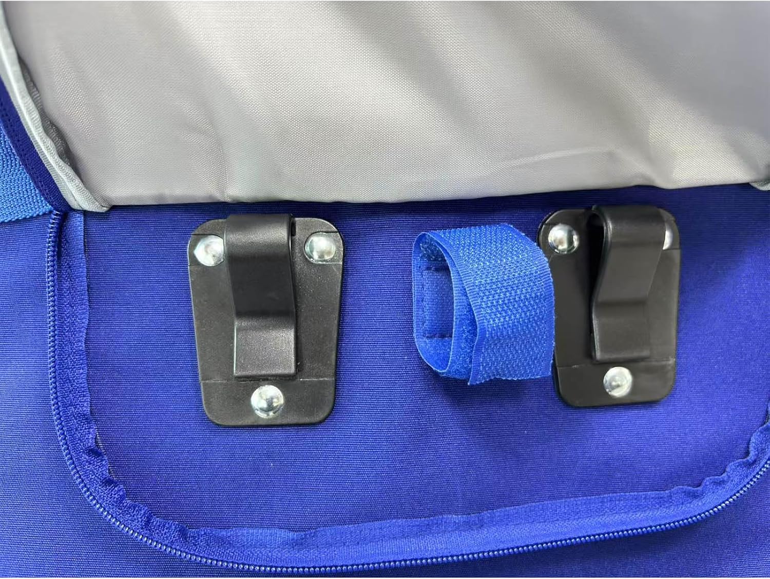 Bicycle Rear Bag, Polyester Dual-Use Computer Backpack with Reflective Zipper, Water-Resistant, 12x12x6 Inches, 15L Capacity, 3 Compartments (Royal blue and wine red, 11 * 5.1 * 17)