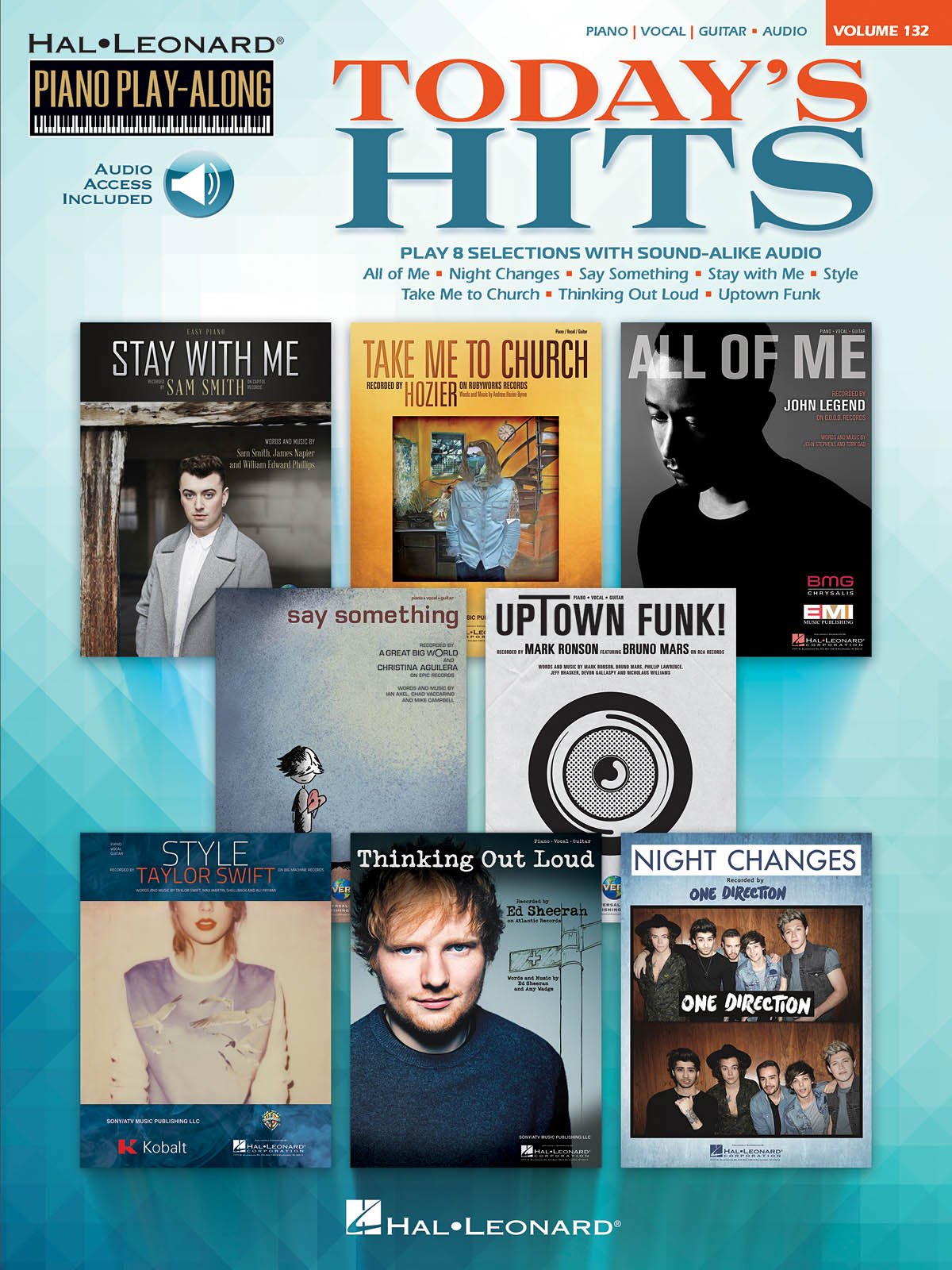 Piano Play-Along Volume 132: Today's Hits (Hal Leonard Piano Play-along) (Includes Online Access Code)